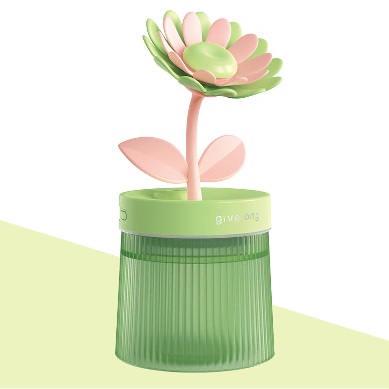Mini Flower Air Humidifier – USB Diffuser for Bedroom, Dorm & Desk Decoration