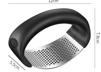 Professional Garlic Press – Stainless Steel Garlic Crusher Kitchen Tool