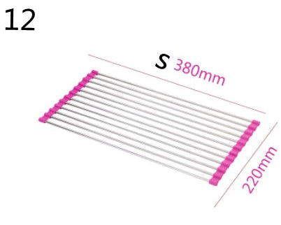 Over Sink Folding Rack Stainless Steel – Kitchen Dish Drying & Drain Organizer