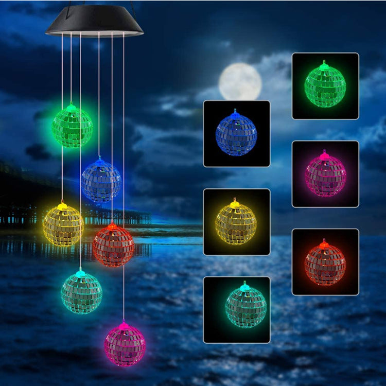 Solar Butterfly Wind Chime Lamp – LED Color Changing Garden Light