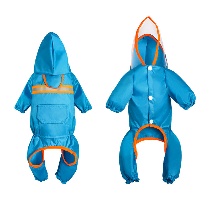 Pet Waterproof Raincoat – Stylish Reflective Jacket for Small Dogs