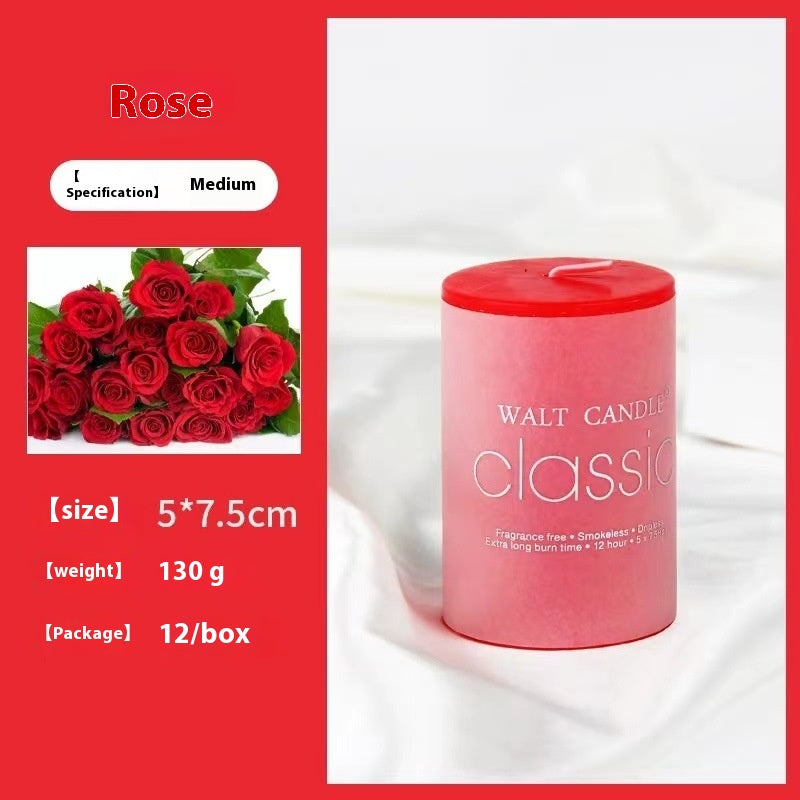 Relaxing Aromatherapy Candle – Cylindrical Color Candle for Home, Gifts & Stress Relief