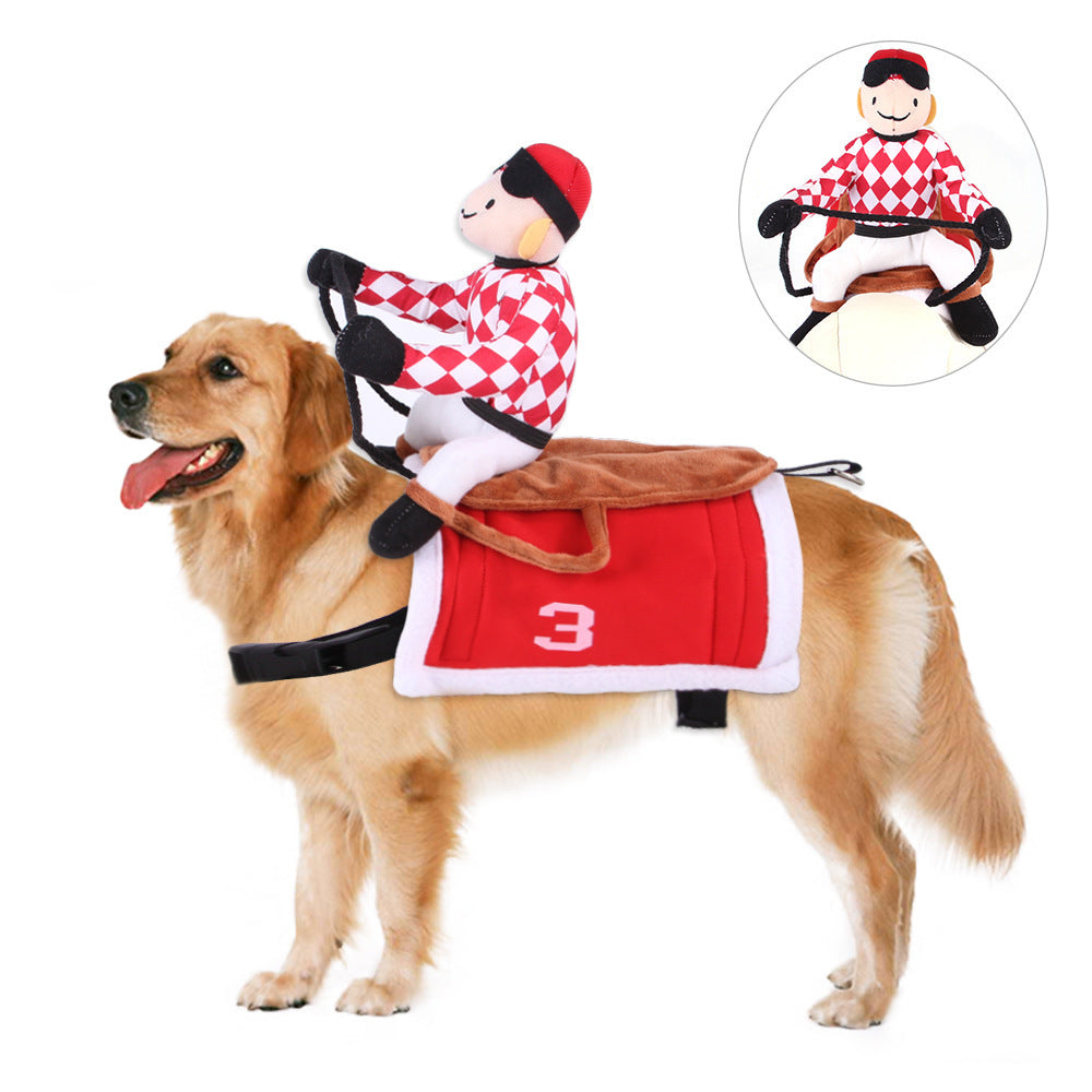 Cartoon Cowboy Dog Costume – Pet Cosplay & Photo Prop Outfit