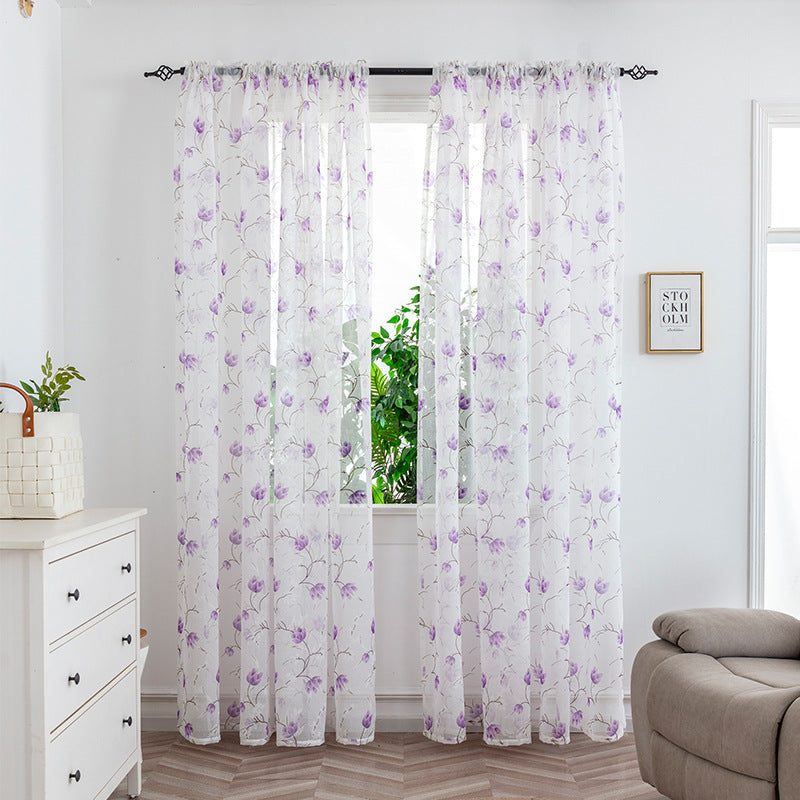 Minimalist Mesh Sheer Curtains – Light Transmission Bedroom Window Drapes for Cozy Living Space