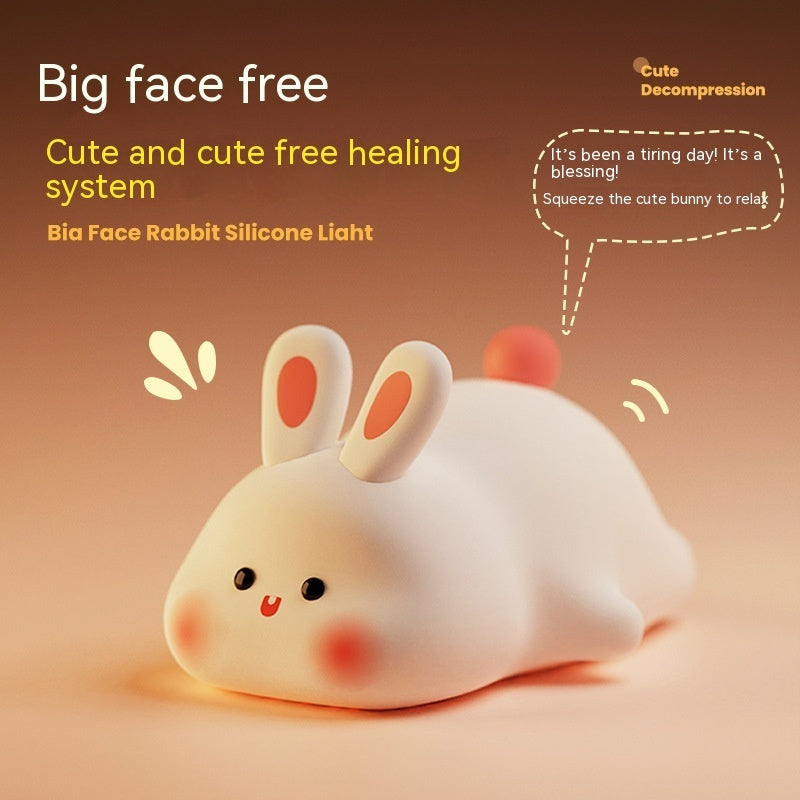Kids LED Night Light – Touch Sensor Cute Rabbit Bedside Lamp