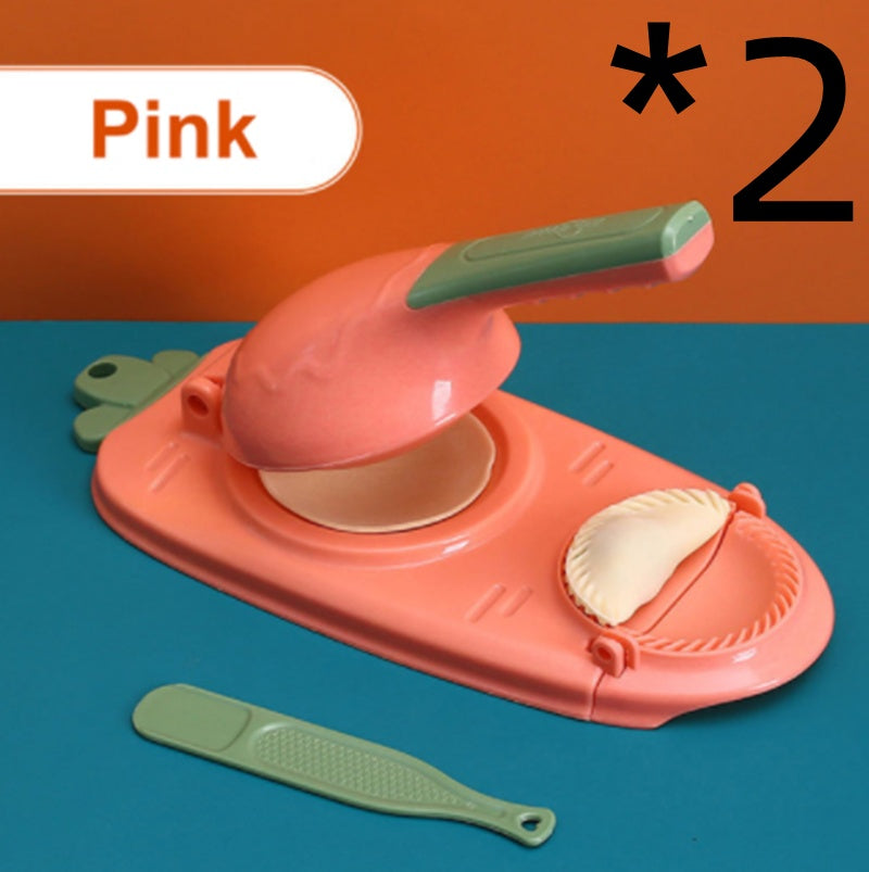 Manual Dumpling Maker Mold Press – 2-in-1 Kitchen Tool for Fast Dough Wrapper Making