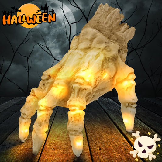 Haunted House Halloween Prop – Luminous Crawling Hand with Scary Sound