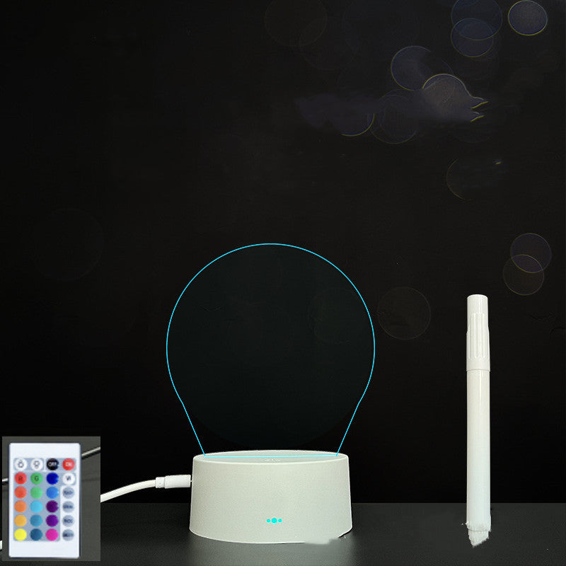 Glow Writing 3D Acrylic Board – LED Message Night Light for Notes, Reminders & Home Decor