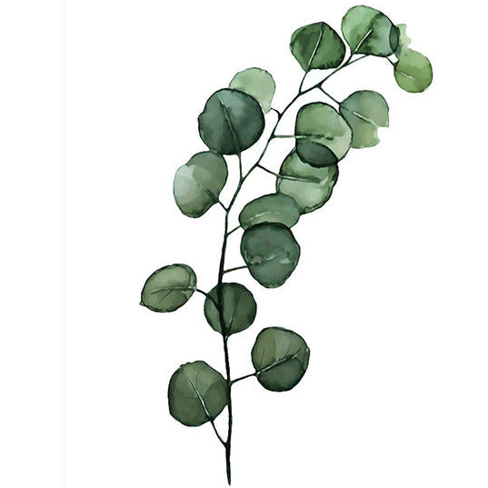 Minimalist Botanical Wall Art Green Plant Canvas | Home Decor Painting for Relaxing Living Spaces