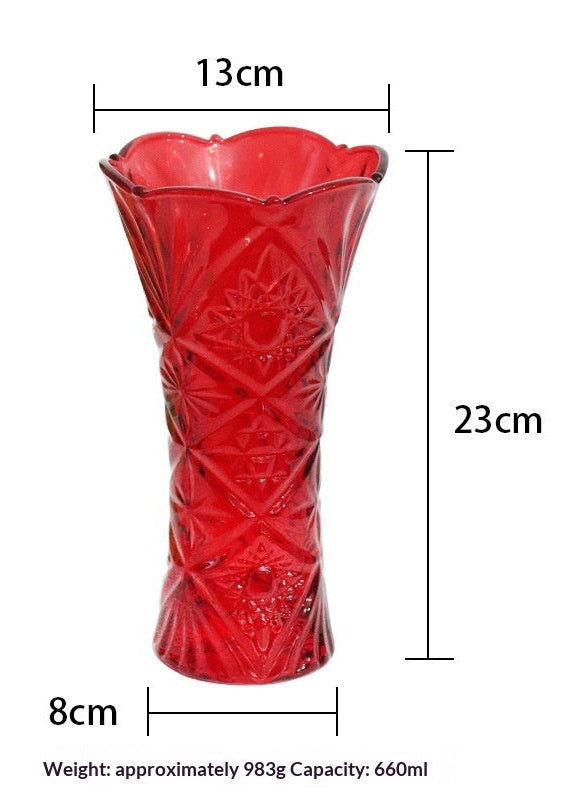 Elegant Red Glass Decor – Luxe Accent Piece for Modern Home Interiors