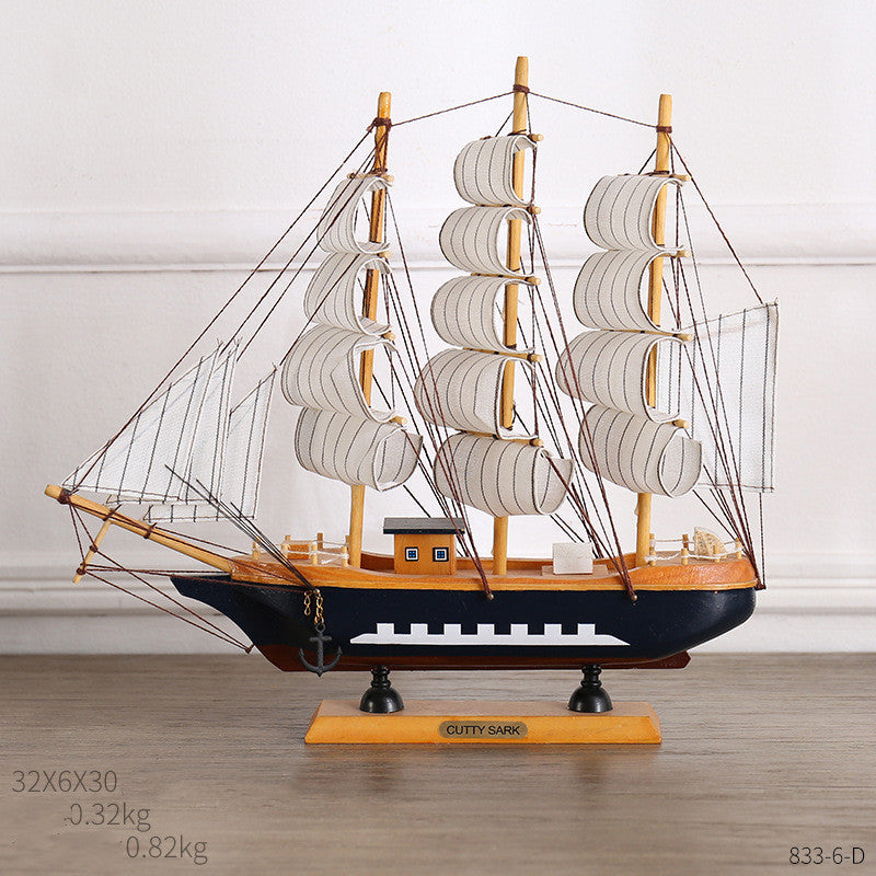 Coastal Sailing Home Decor – Creative Craft Ornament for Modern Interior Design