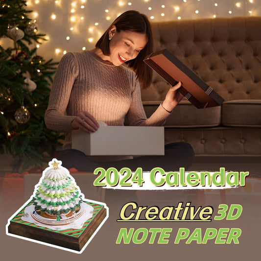 3D Paper Carving Memo Pad – Christmas Tree Notebook