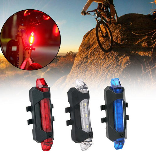 Bicycle Safety Light Set LED USB Rechargeable – Front & Rear Waterproof Lights