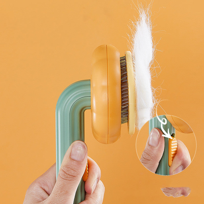 Pet Grooming Comb – Steel Wire Hair Removal Brush for Cats & Dogs