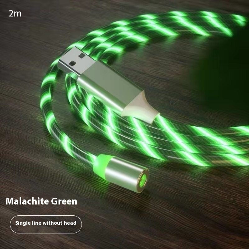 Magnetic Fast Charging Cable – LED Streamer USB Type-C & Micro USB Charger for All Devices