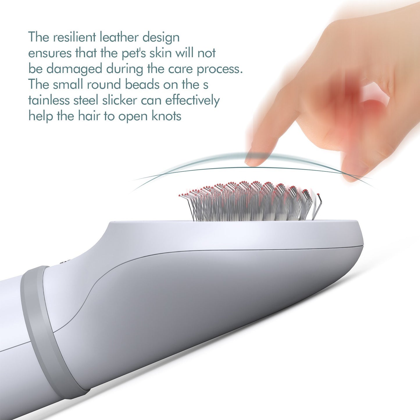 Portable Pet Grooming Dryer Brush Dog Hair Dryer Slicker Brush Low Noise Drying Kit