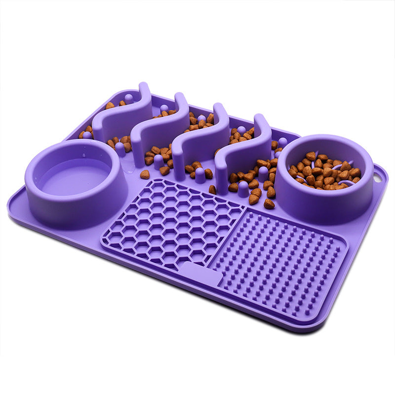 Non-Slip Dog Lick Mat – Calming Slow Feeder Pad for Anxiety