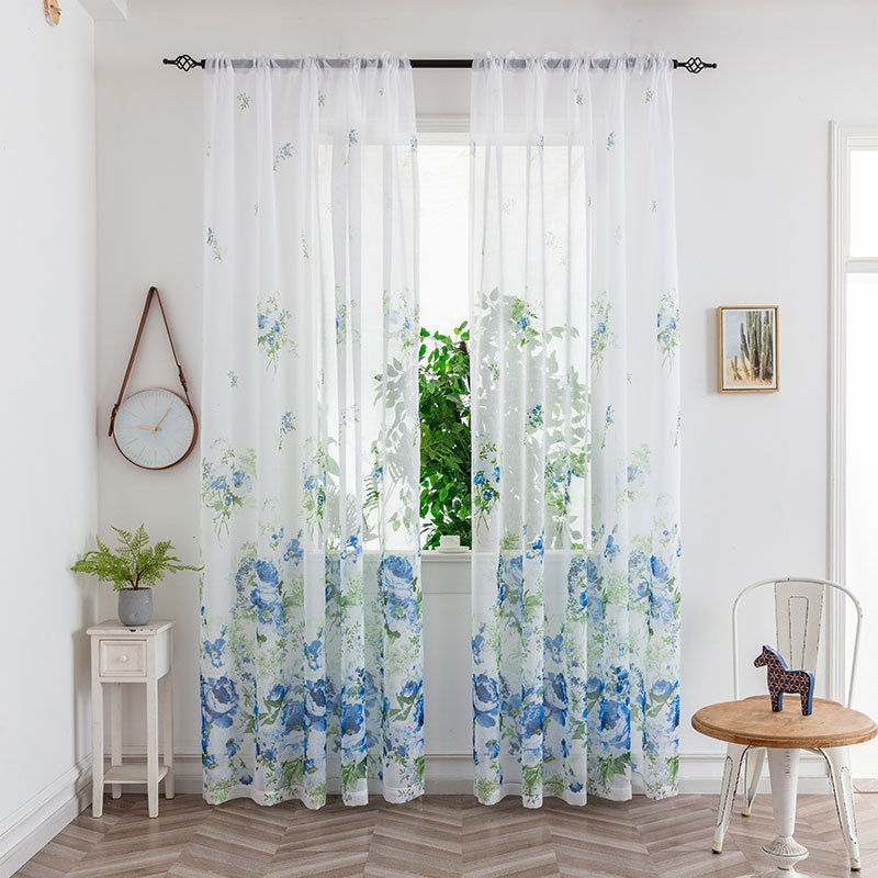 Minimalist Mesh Sheer Curtains – Light Transmission Bedroom Window Drapes for Cozy Living Space