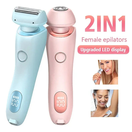 All-in-One Hair Removal Solution – 2-in-1 Epilator & Electric Razor for Women
