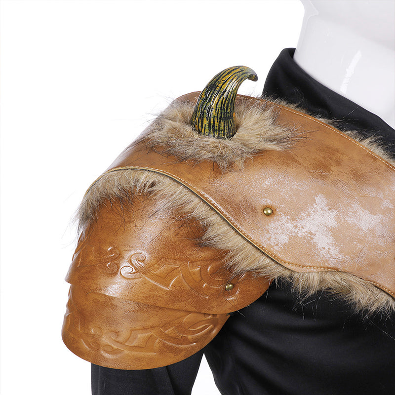 Medieval Fantasy Viking Armor Shoulder – Halloween Cosplay Costume for Men & Events