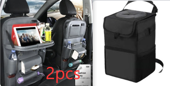 Car Interior Organizer – Waterproof PU Leather Seat Back Storage for Busy Drivers