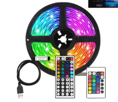 Color Changing RGB LED Strip Lights – Dimmable Mood Lighting for Bedroom, Gaming & TV