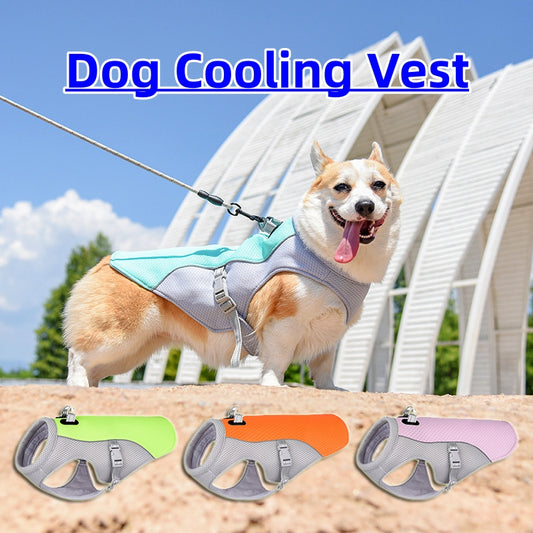 Dog Cooling Vest – Breathable Summer Heat‑Resistant Pet Clothes for Outdoor Walks