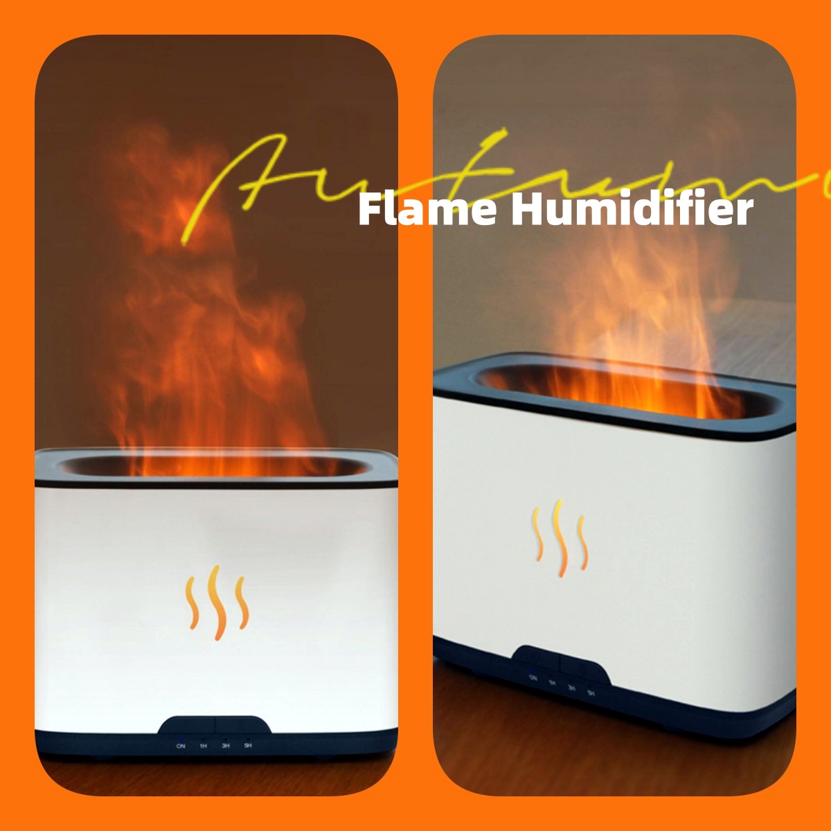 Flame Effect Air Humidifier – Essential Oil Diffuser for Better Sleep & Home Comfort