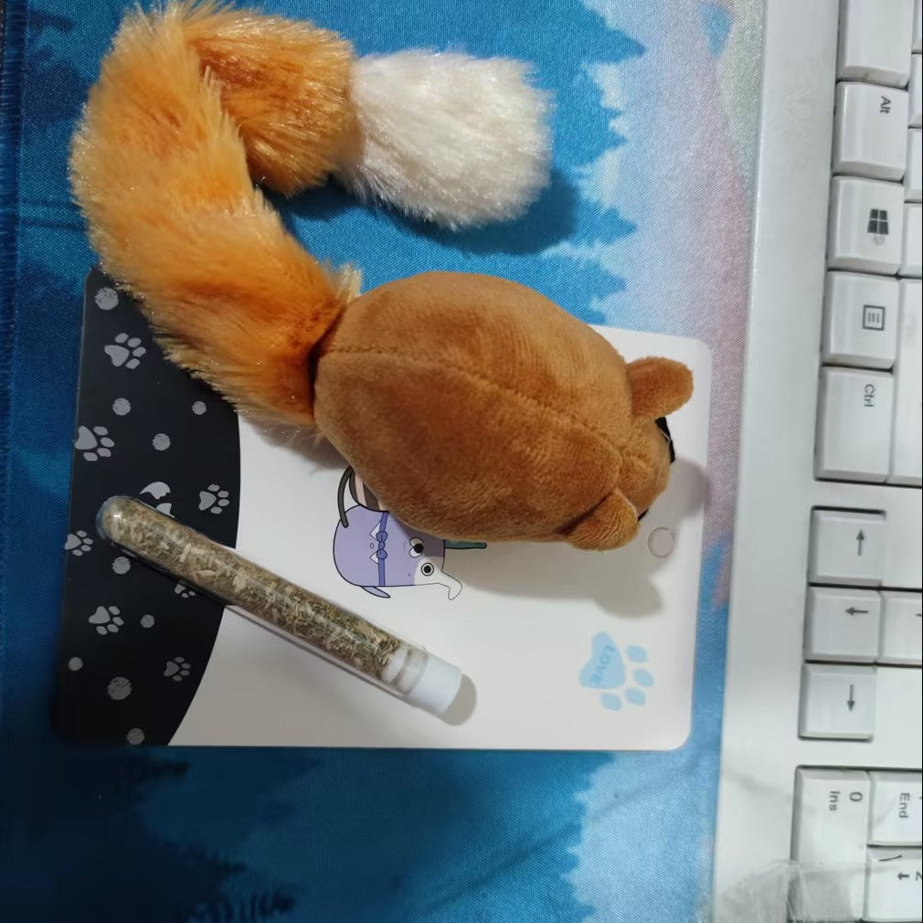 Interactive Cat Mouse Toy – Long Tail Teaser Wand for Kitten/ Cat Play & Exercise