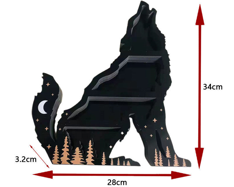 Modern Crystal Wolf Decoration Ornament – Stylish Home Display Rack for Luxury Room Aesthetic