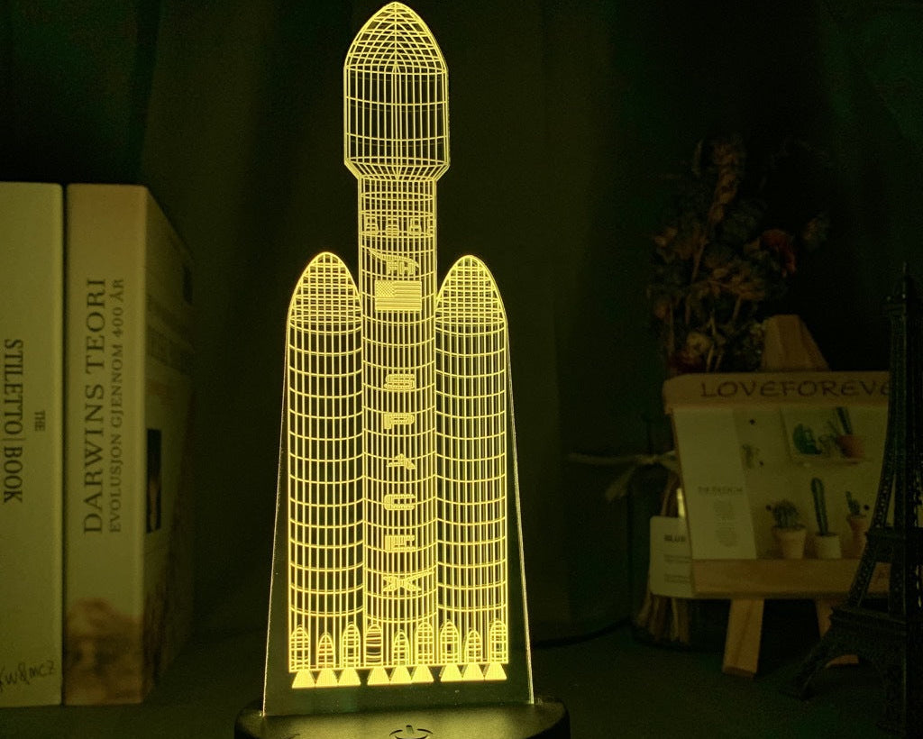 Custom Name LED Night Light – 3D Airplane Lamp for Kids Bedroom