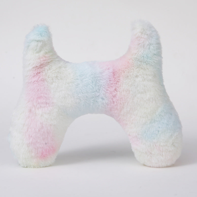 Calming Cat Bed Plush Pillow – Super Soft Tie-Dye Pet Cushion