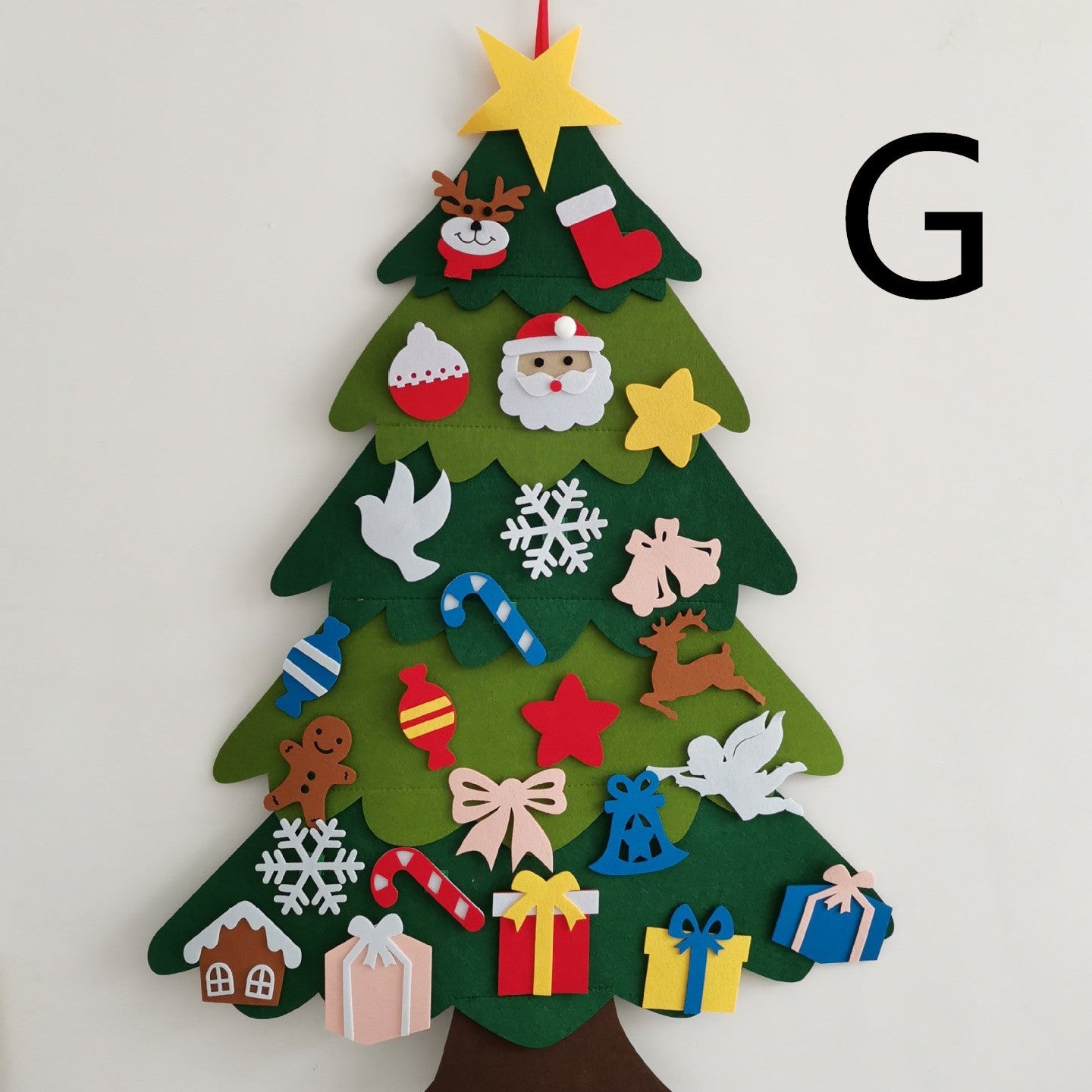 Educational Felt Christmas Tree Set – 3D DIY Holiday Decor for Children
