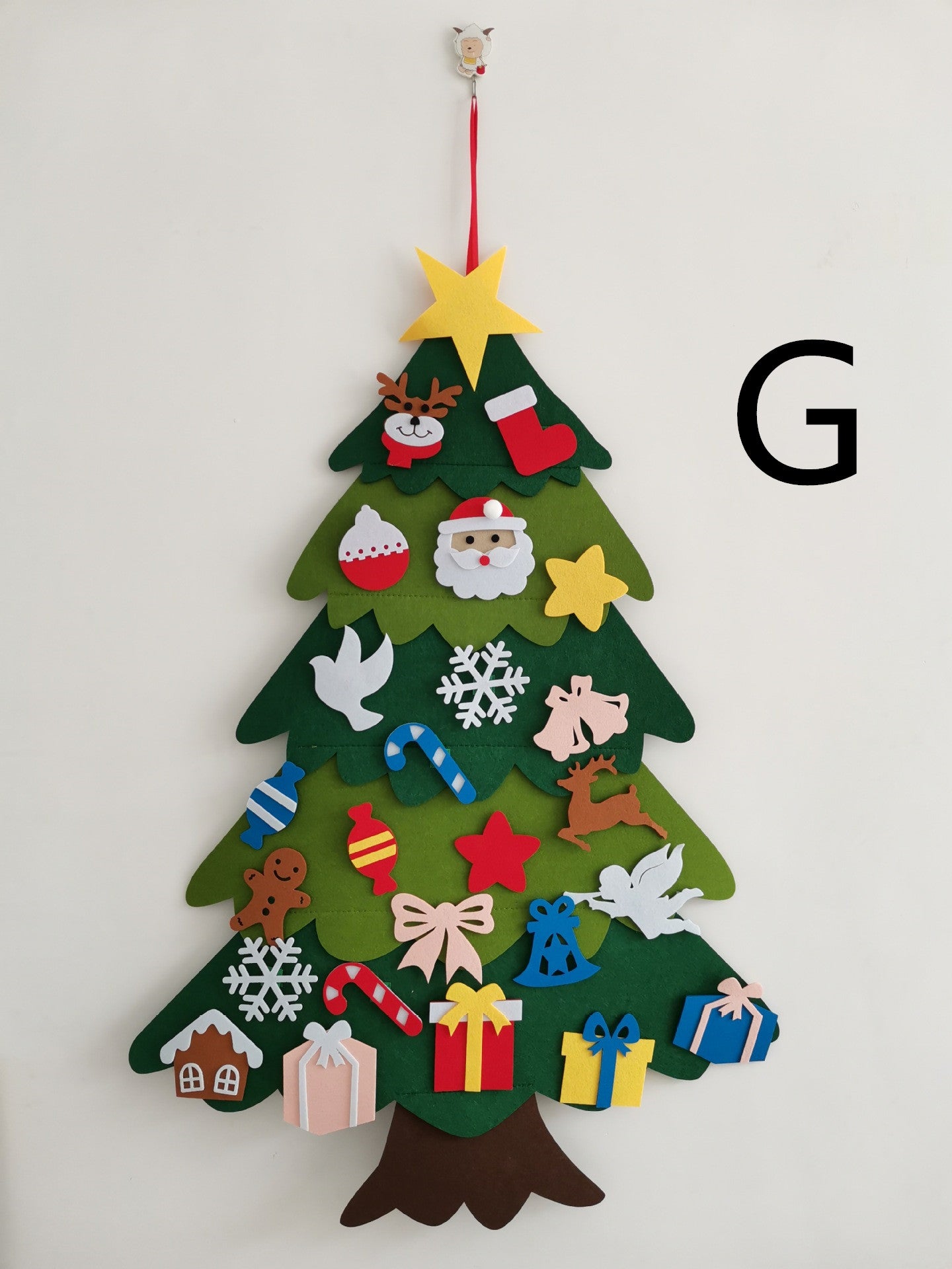 Educational Felt Christmas Tree Set – 3D DIY Holiday Decor for Children