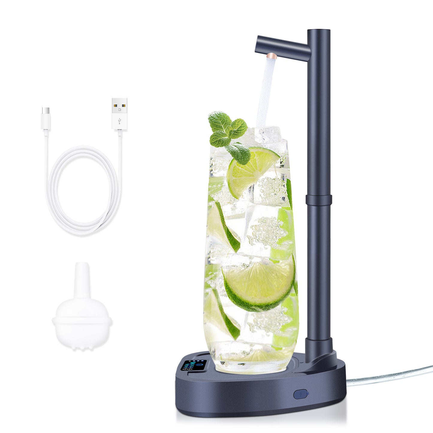 Rechargeable Automatic Water Dispenser with Stand – Desktop Electric Water Bottle Pump