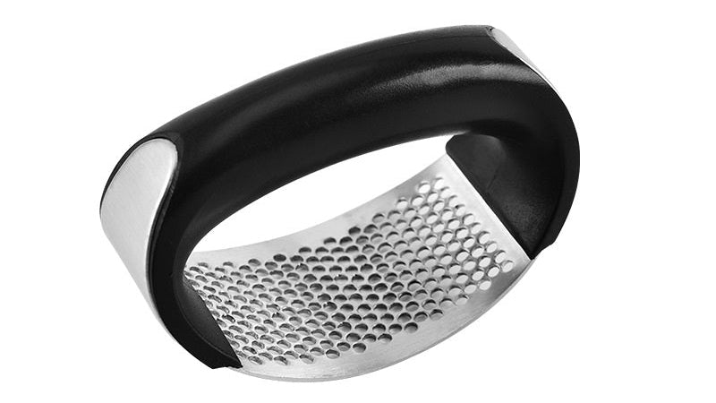 Professional Garlic Press – Stainless Steel Garlic Crusher Kitchen Tool