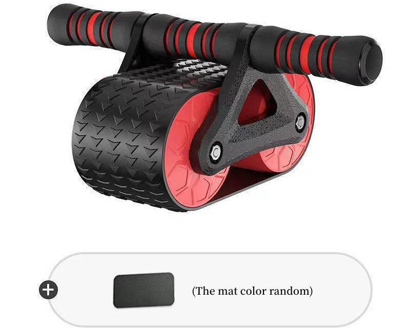 Home Gym Ab Roller with Automatic Rebound – Double Wheel Core Strength & Fitness Trainer