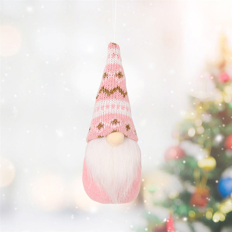 Christmas Hanging Knitted Ornament – Small Festive Pendant