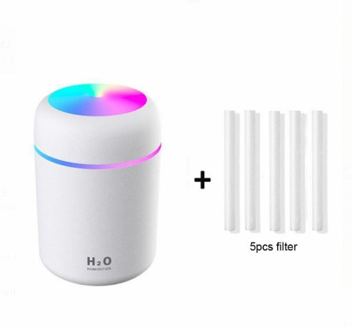 Mini Car Air Purifier Humidifier – USB Essential Oil Aroma Diffuser