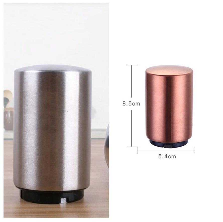 Automatic Beer Bottle Opener – Brushed Metal Magnetic Bar Tool for Home & Kitchen