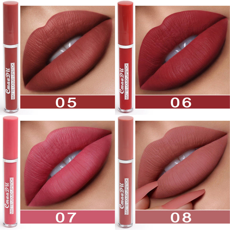 Non-Stick Matte Lipstick – Waterproof, Transfer-Proof Lip Color for Women