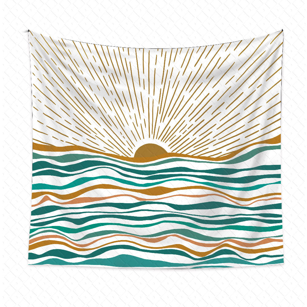 Minimalist Boho Wall Tapestry – Aesthetic Home Decor for Cozy Bedroom Setup