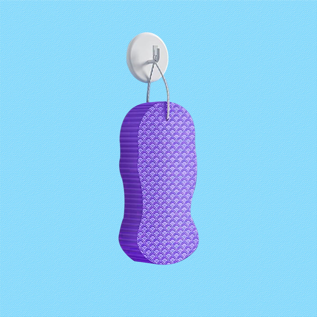 Gentle Exfoliating Body Sponge 3D Bath Tool – Skin Polishing Shower Scrubber