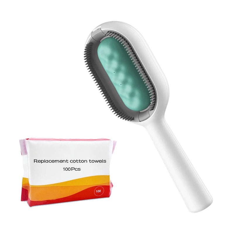 Cat Grooming Brush with Water Spray – 4-in-1 Dog & Cat Deshedding Hair Removal Comb