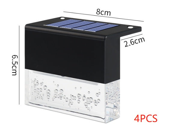 Solar LED Outdoor Fence Lights – Waterproof RGB Step Lights for Garden, Yard & Stairs