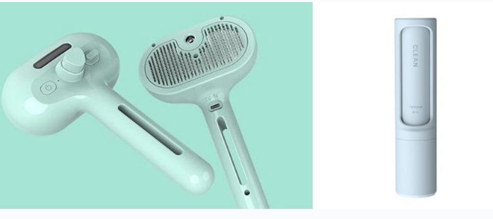 Self Cleaning Pet Grooming Brush with Mist Spray – Dog & Cat Hair Remover Comb