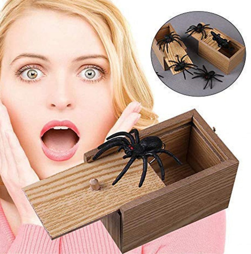 Spider Prank Scare Box – Funny Novelty Toy for Kids, Teens & Adults
