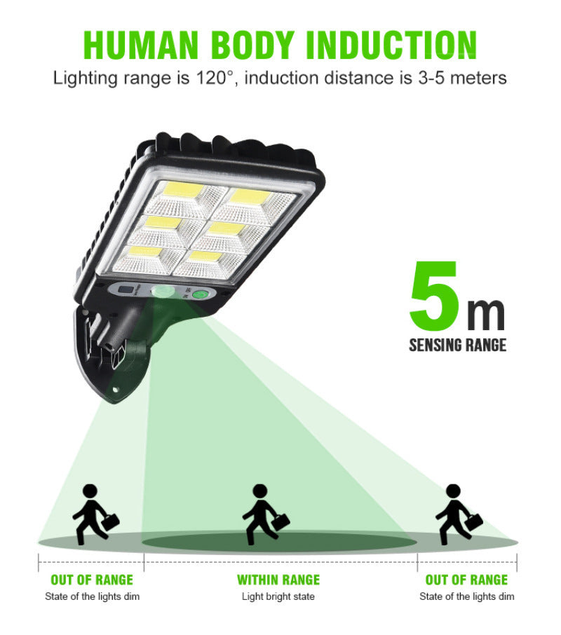 Solar Wall Light Outdoor Waterproof – LED Security Lamp for Garden & Home