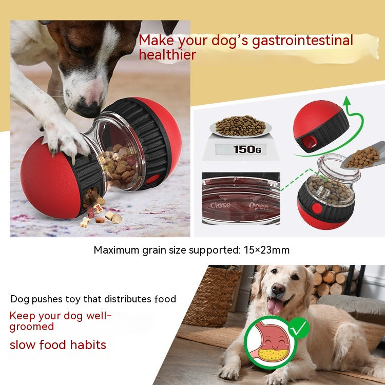 Smart Dog Treat Dispenser Ball – Interactive Puzzle Toy for Slow Feeding & Play