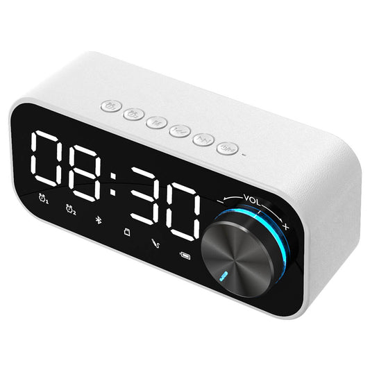 Digital LED Alarm Clock Bluetooth Speaker – Wireless Music Player w/ Subwoofer & Night Table Clock